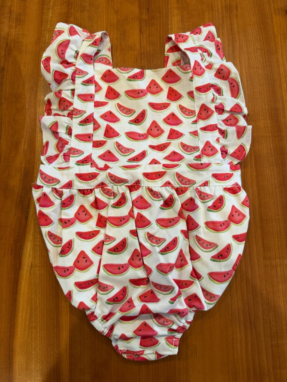 Worthy Threads Watermelon Print Onesie